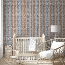 Papel pintado moderno gris marrón para despegar y