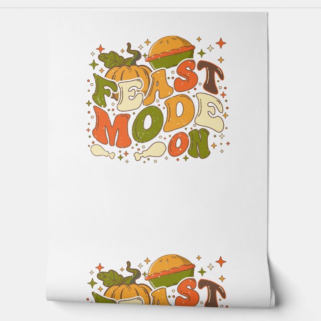 Papel Pintado Modo de fiesta en marcha, disfraz de acción de gra (Desenrollar)