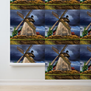 Papel Pintado Molino de viento de los Países Bajos