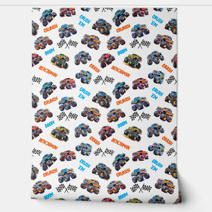 Papel Pintado Monster Boom Crunch Crash Kid
