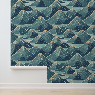 Papel Pintado Montañas abstractas minimalistas Peel y Stick