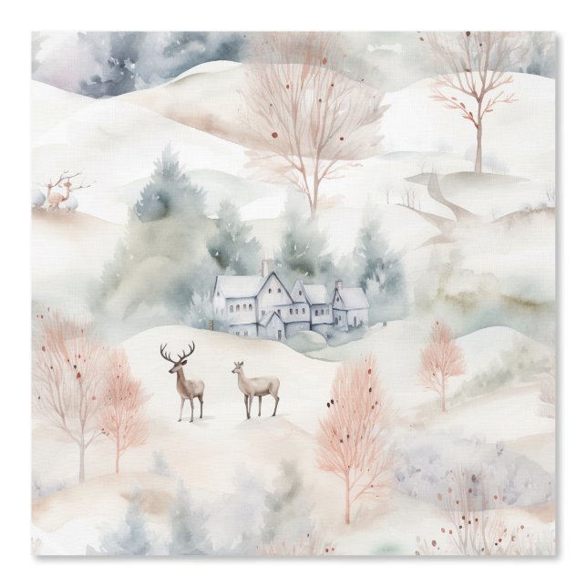 Papel Pintado Montañas de Invierno Whisper Hills (Anverso)