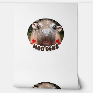 PAPEL PINTADO MOO-DENG EL FAMOSO BEBÉ PIGMY HIPPO MOODENG - APAG