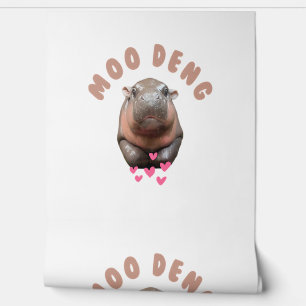 Papel Pintado MOO-DENG EL FAMOSO BEBÉ PIGMY HIPPO MOODENG T-Shi