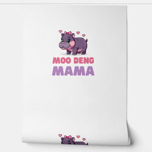 Papel Pintado MOO DENG MAMA Divertido Amante de Animales Tema Hi