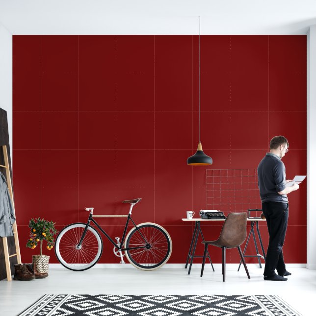 Papel Pintado Moonlight Red (Sala de estar)