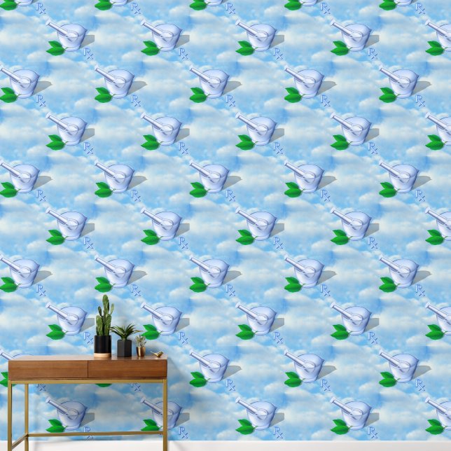 Papel Pintado Mortero de farmacia (Pasillo)