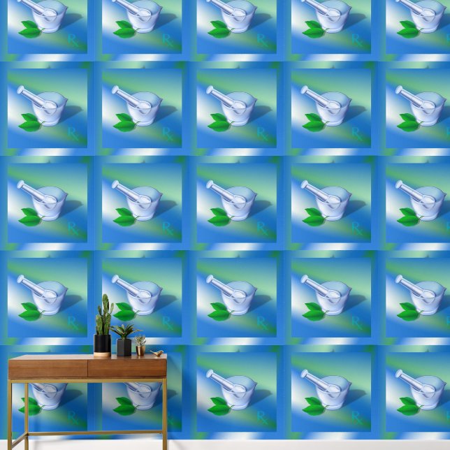 Papel Pintado Mortero de farmacia (Pasillo)