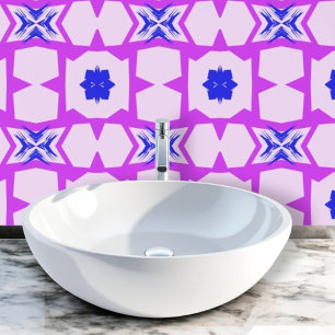 Papel Pintado Mosaico celeste