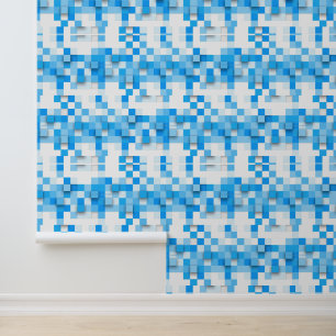 Papel Pintado mosaico de cuadros de SlipperyJoe moderno de tres-