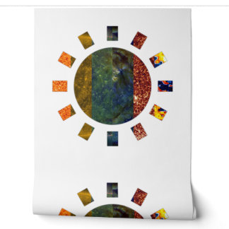Papel pintado mosaico de sol | Mural solar