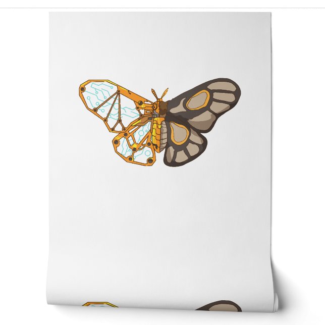 Papel Pintado Moth Butterfly Dragonfly Insect (Desenrollar)