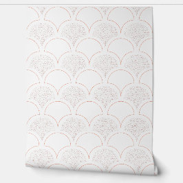 Papel Pintado Motif parapluie vintage - Corail