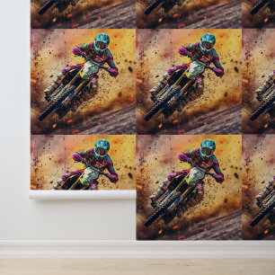 Papel Pintado Motocross