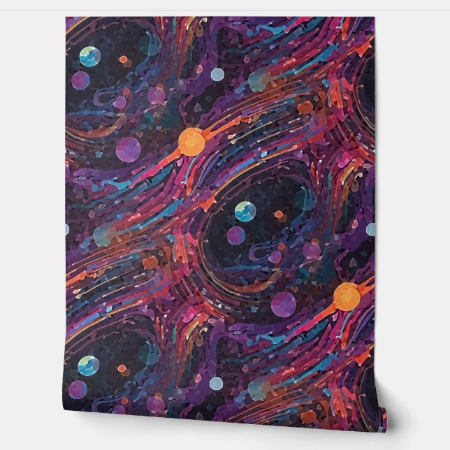 Papel Pintado Movimiento cósmico (Desenrollar)