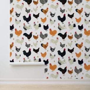 Papel Pintado Muchos diseños de pollo