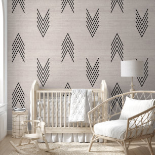 Papel Pintado Mudcloth Africano Beige Moderno y Tendencia