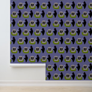 Papel Pintado Muerte en el Cementerio de Halloween