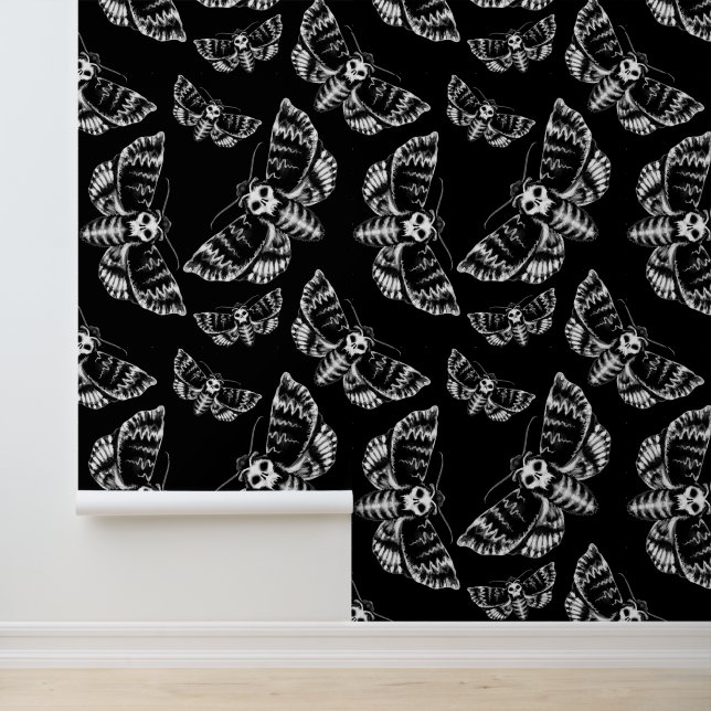 Papel Pintado Muertes Cabeza Hawkmoth Gótica (Solicitud)