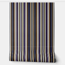 Papel Pintado Multibanda negra, gris, azul y blanca