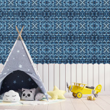 Múltiples sombras del patrón X O geométrico azul