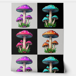Papel Pintado Mushroom geométrico controlado