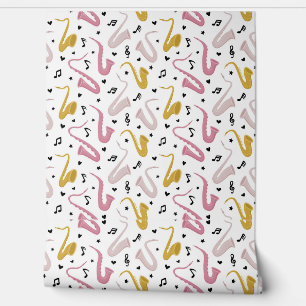 Papel Pintado Músico de saxofón Jazz