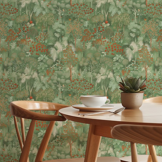 Papel Pintado Mystic Green Jungle Wall Paper (Subido por el creador)
