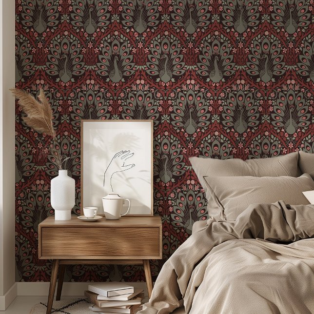 Papel Pintado Mystic Peacocks Wallpapers Art Nouveau (Subido por el creador)