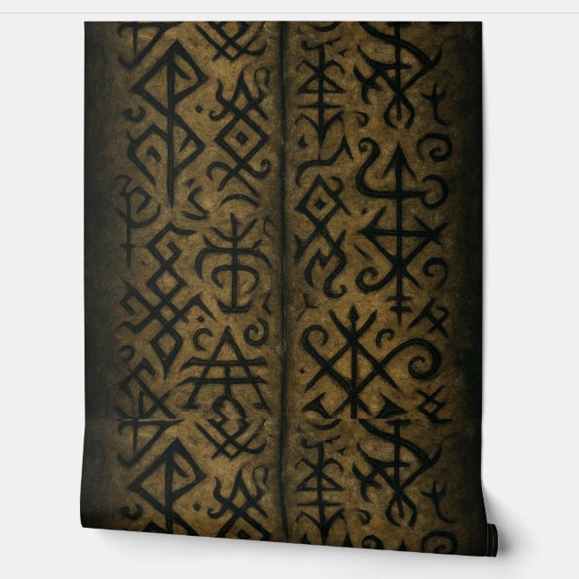 Papel Pintado Mystic Symbols y Dark Occult Art fondo (Desenrollar)