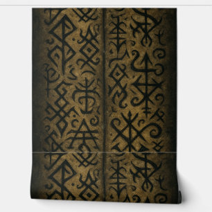 Papel Pintado Mystic Symbols y Dark Occult Art fondo