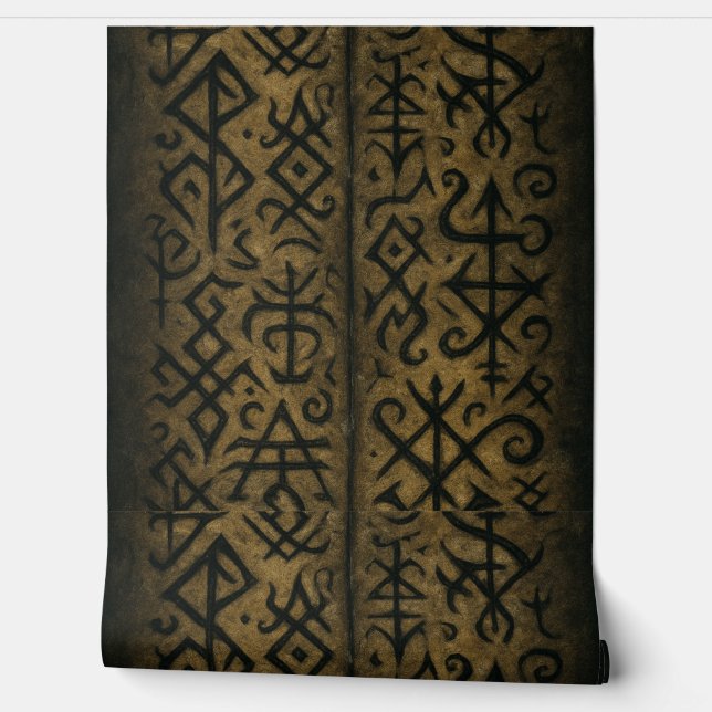 Papel Pintado Mystic Symbols y Dark Occult Art fondo (Desenrollar)