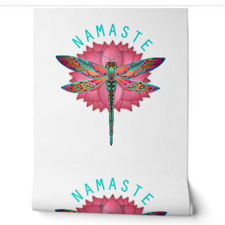 Papel Pintado Namaste Lotus Dragonfly Yoga