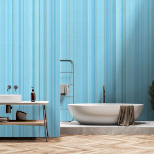 Papel Pintado Naranja azul a rayas