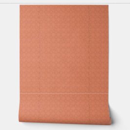 Papel pintado naranja con diseños de mariposas y r