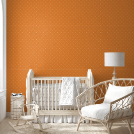 Papel Pintado Naranja Diamond Lattice