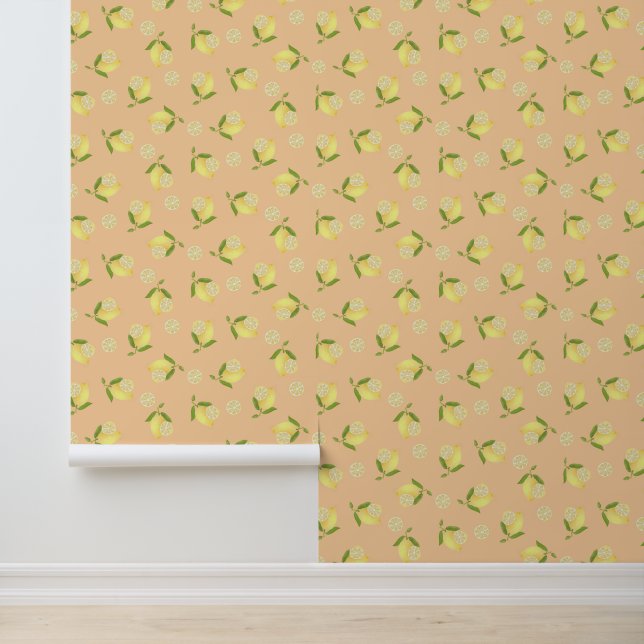 Papel Pintado Naranja Limón (Solicitud)