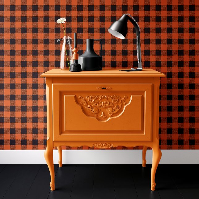 Papel Pintado Naranja y búfalo negro tocan Halloween (Subido por el creador)