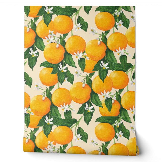 Papel Pintado Naranjas (Desenrollar)