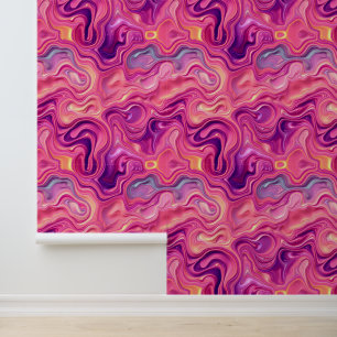 Papel Pintado Natación Cósmica: Resumen Mesmerizante de Mármol L