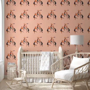 Papel Pintado Nativos americanos Kokopelli Trio 1a