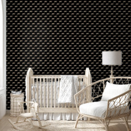 Papel Pintado Naturaleza botánica leopardo acuarela Moody Black