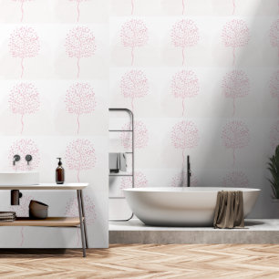 Papel Pintado Naturaleza del Resumen Rosa Moderno