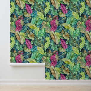 Papel Pintado Naturaleza tropical de la hoja de jungla
