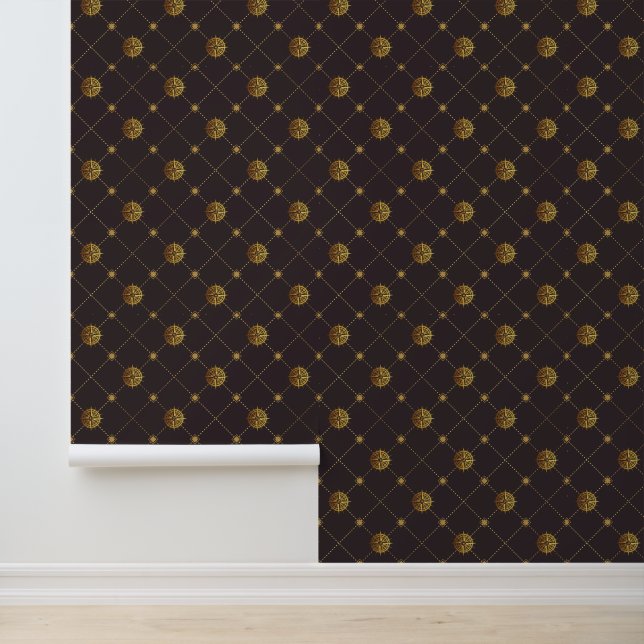 Papel Pintado Náutico de oro (Solicitud)