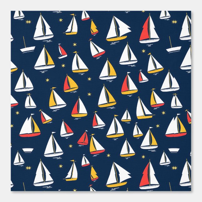 Papel Pintado Navegar por los mares: Un deplo náutico (Anverso)