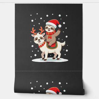 Papel Pintado Navidad Perezoso Alpaca (4)