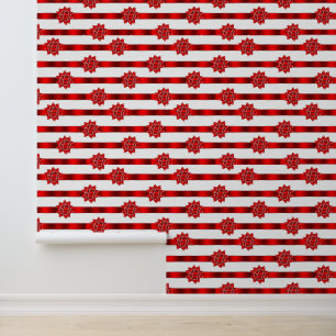 Papel Pintado Navidades de baldosas festivas se doblan en baldos