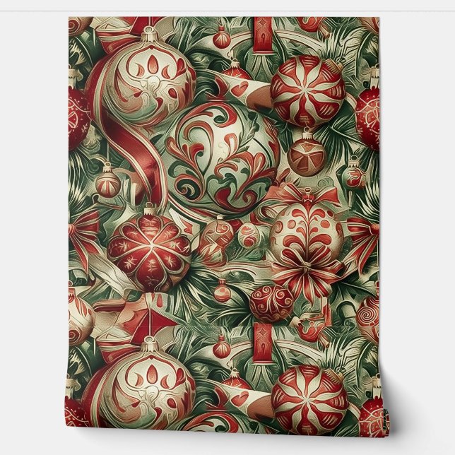 Papel Pintado Navidades de espuma de azúcar (Desenrollar)