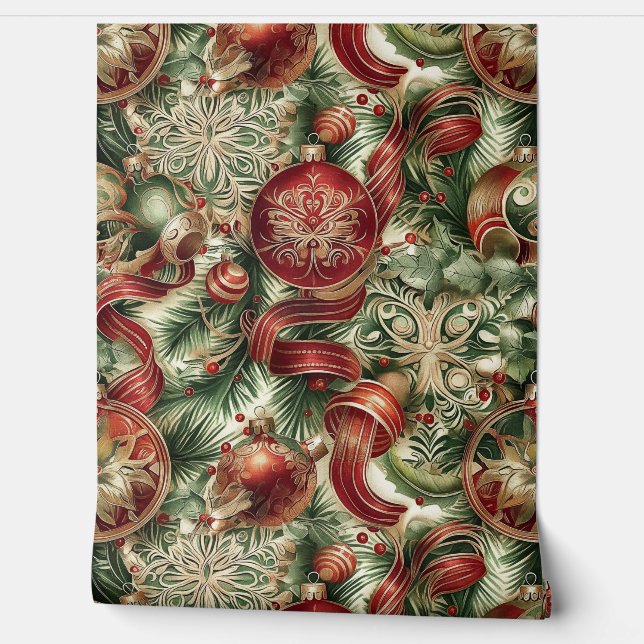 Papel Pintado Navidades de espuma de azúcar (Desenrollar)